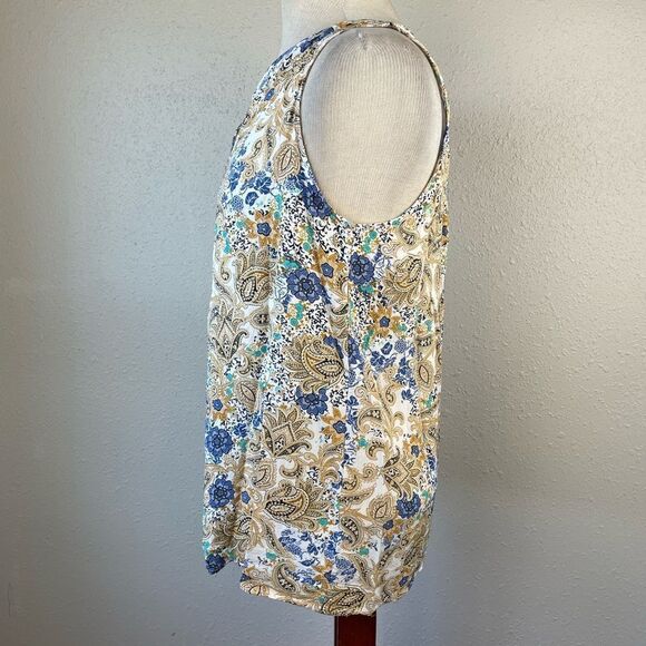 Rose & Rhyme Sleeveless V-Neck Top Size L EUC - Picture 3 of 6